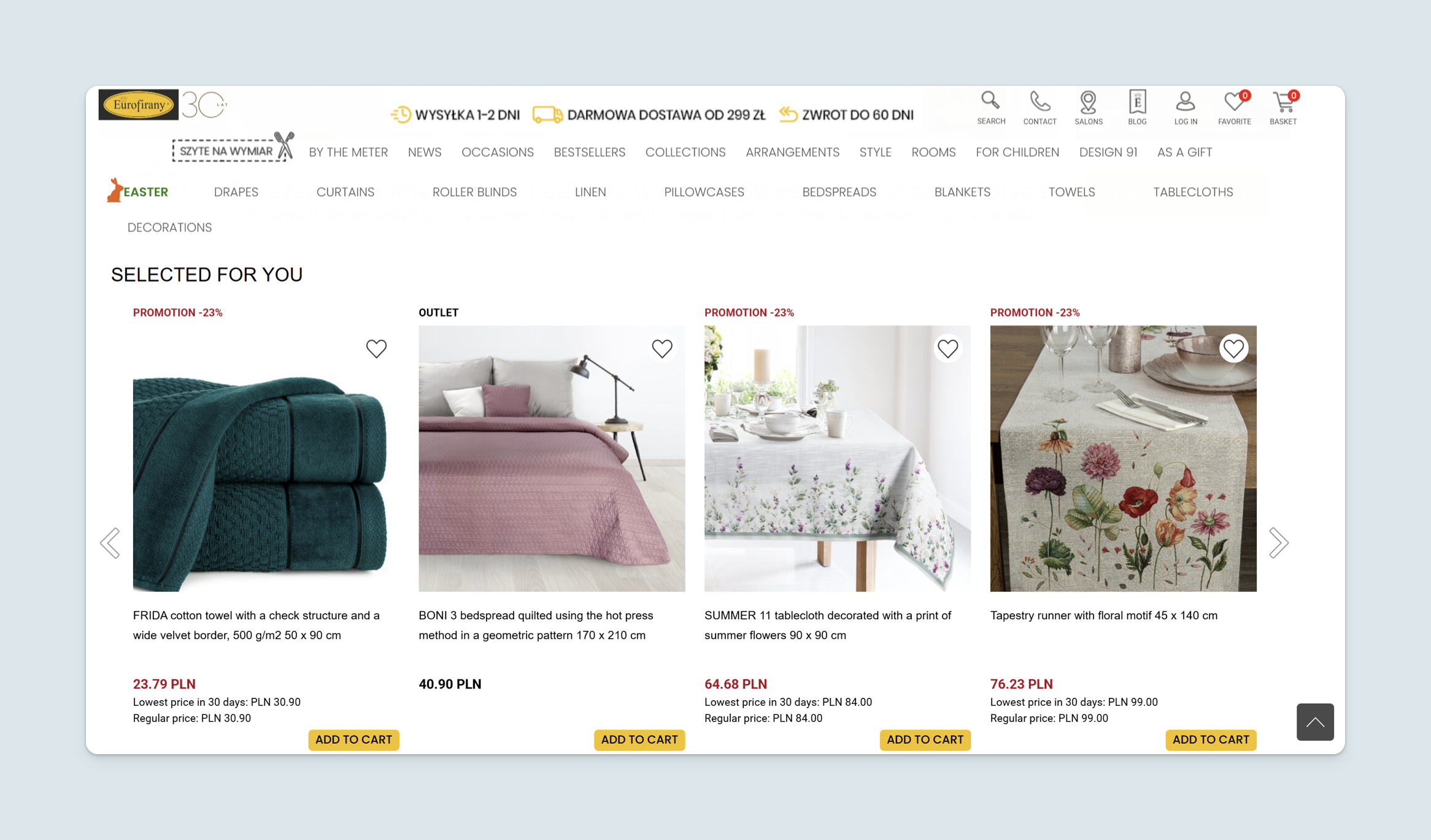 Recommendations fit perfectly with the website design.