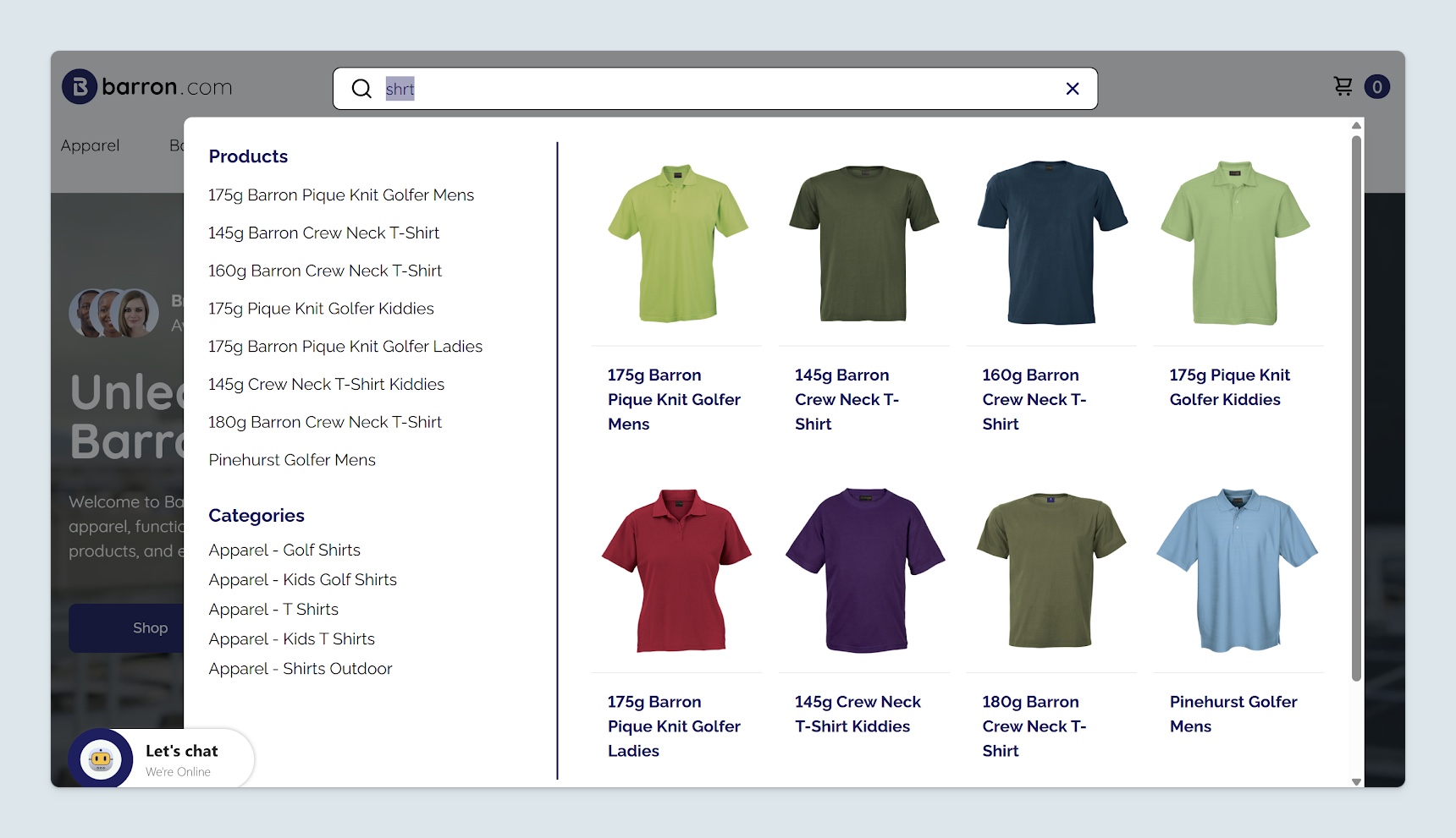 Barron’s new search capabilities include typo correction.